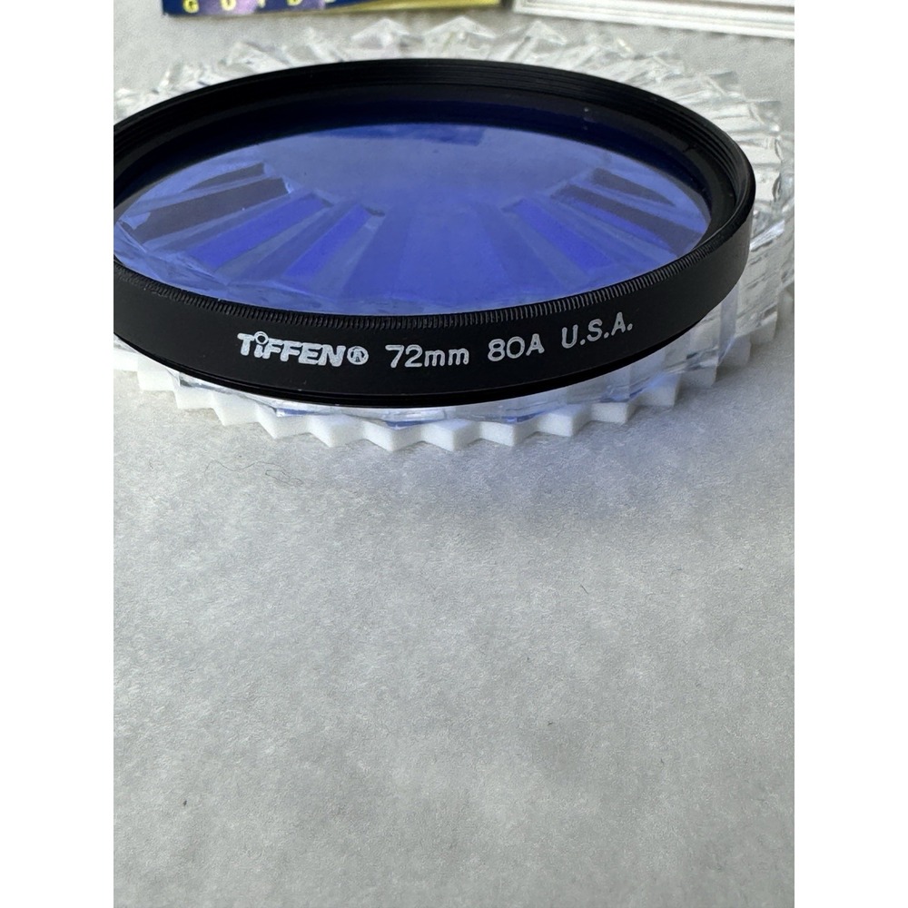 Tiffen 72mm 80A Color Conversion‎ Camera Lens Filter 7280A With Vintage Manuals